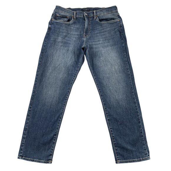 Lucky Brand 221 Jeans Mens 36x30 Straight Leg Dark Wash Denim - Picture 1 of 10